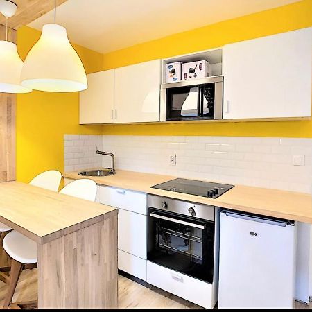 Centre Saint-Gervais Studio Jaune Moderne Proche Telecabine 2 Pers Exterior foto