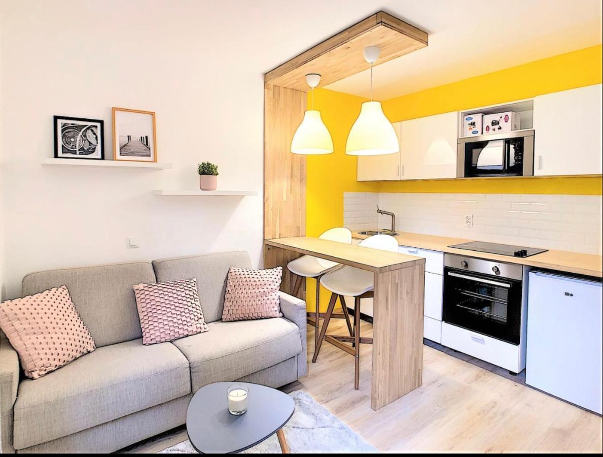 Centre Saint-Gervais Studio Jaune Moderne Proche Telecabine 2 Pers Exterior foto