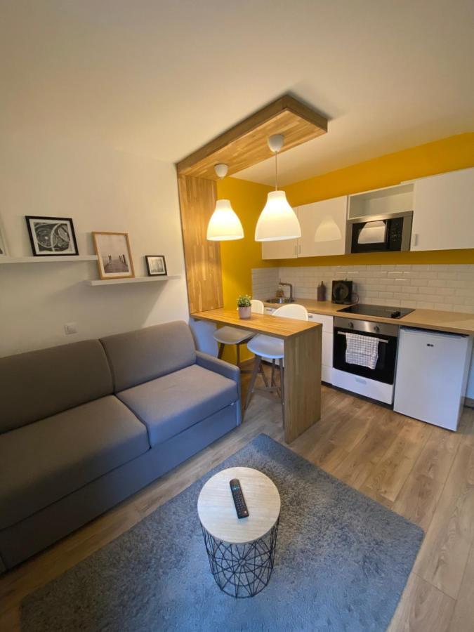 Centre Saint-Gervais Studio Jaune Moderne Proche Telecabine 2 Pers Exterior foto